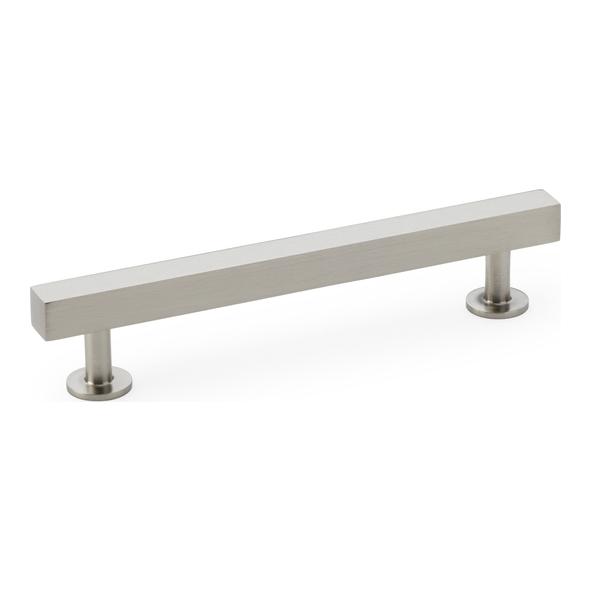 AW815-128-SN • 128mm c/c • Satin Nickel • Alexander & Wilks Square T-Bar Cabinet Pull Handle